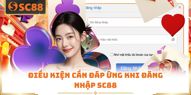Điều kiện cần đáp ứng khi đăng nhập SC88