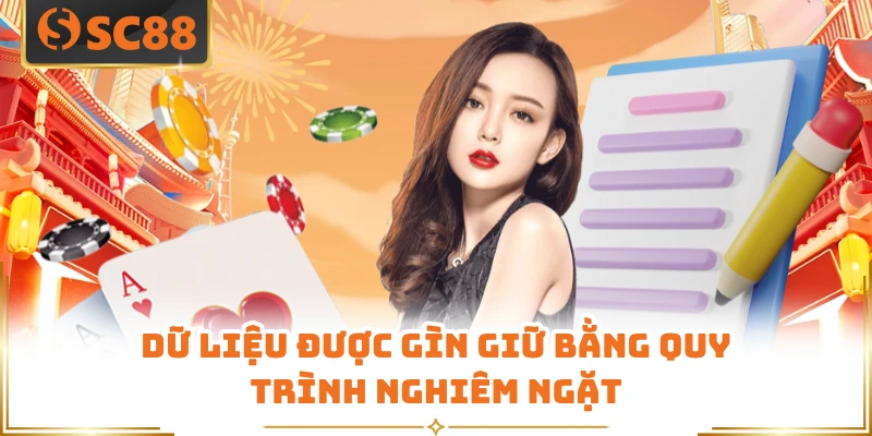 Dữ liệu được gìn giữ bằng quy trình nghiêm ngặt